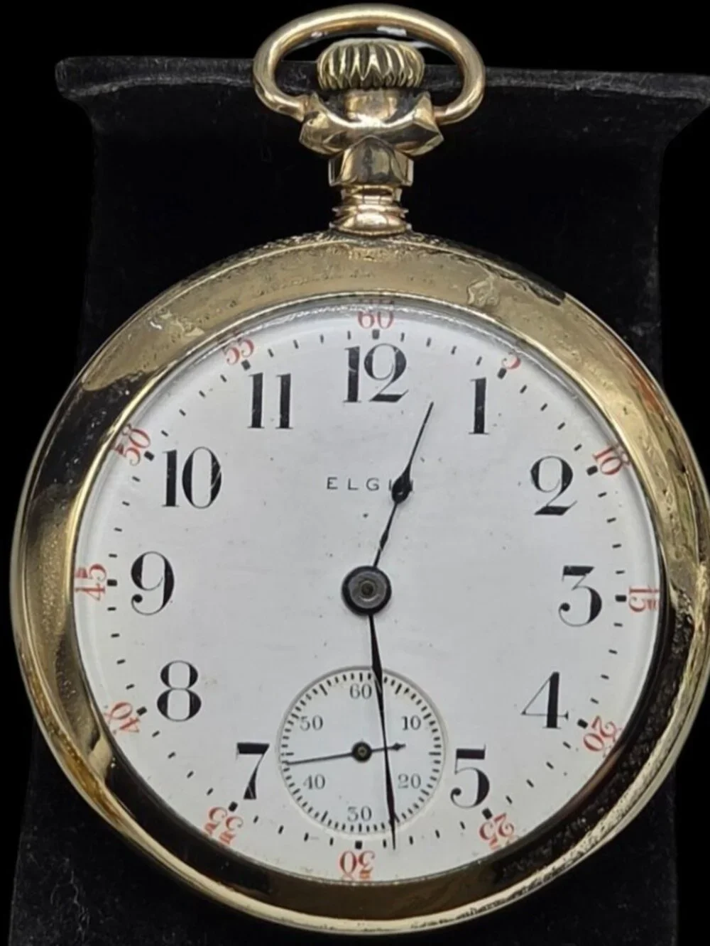 Antique Elgin 1910 Pocket Watch Open Face Grade 379 Model5 18s 17j RARE 12K MADE